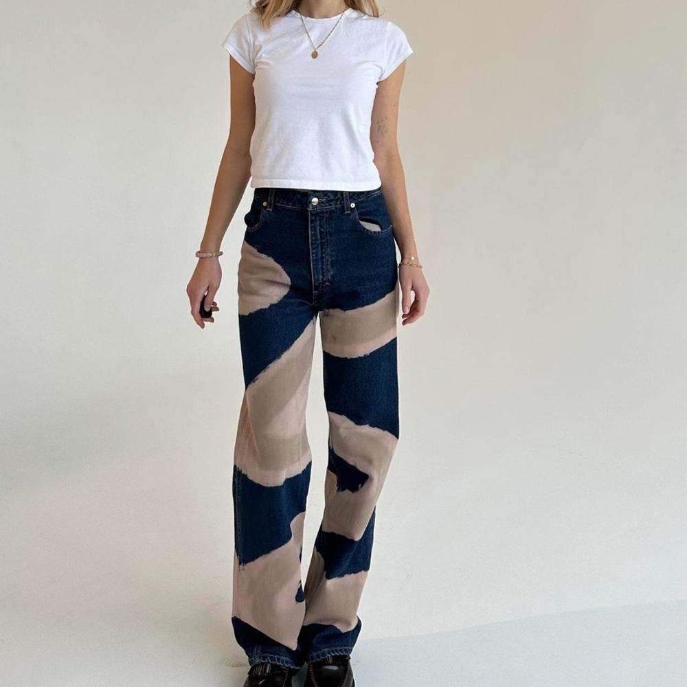 Eckhaus Latta Blue and Gray Men's Jeans